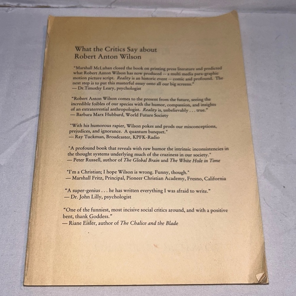 Reality is What You Can Get Away With a Screenplay Paperback Book